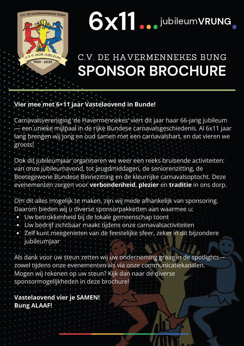 6x11 jubileum Sponsorbrochure 2025-2026 p1